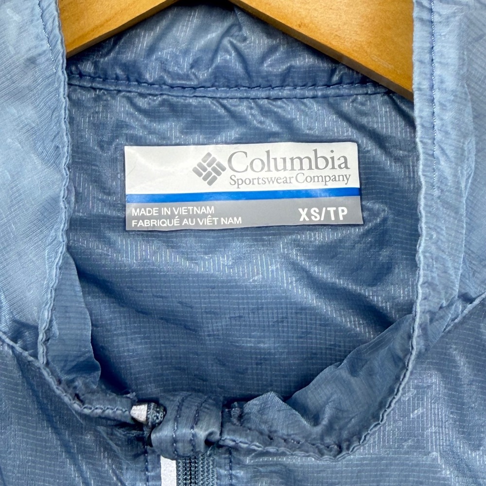 Columbia‎ Montrail Womens Blue Omni-Shield Windbreaker Jacket XS Gorpcore Hiking - Picture 8 of 16